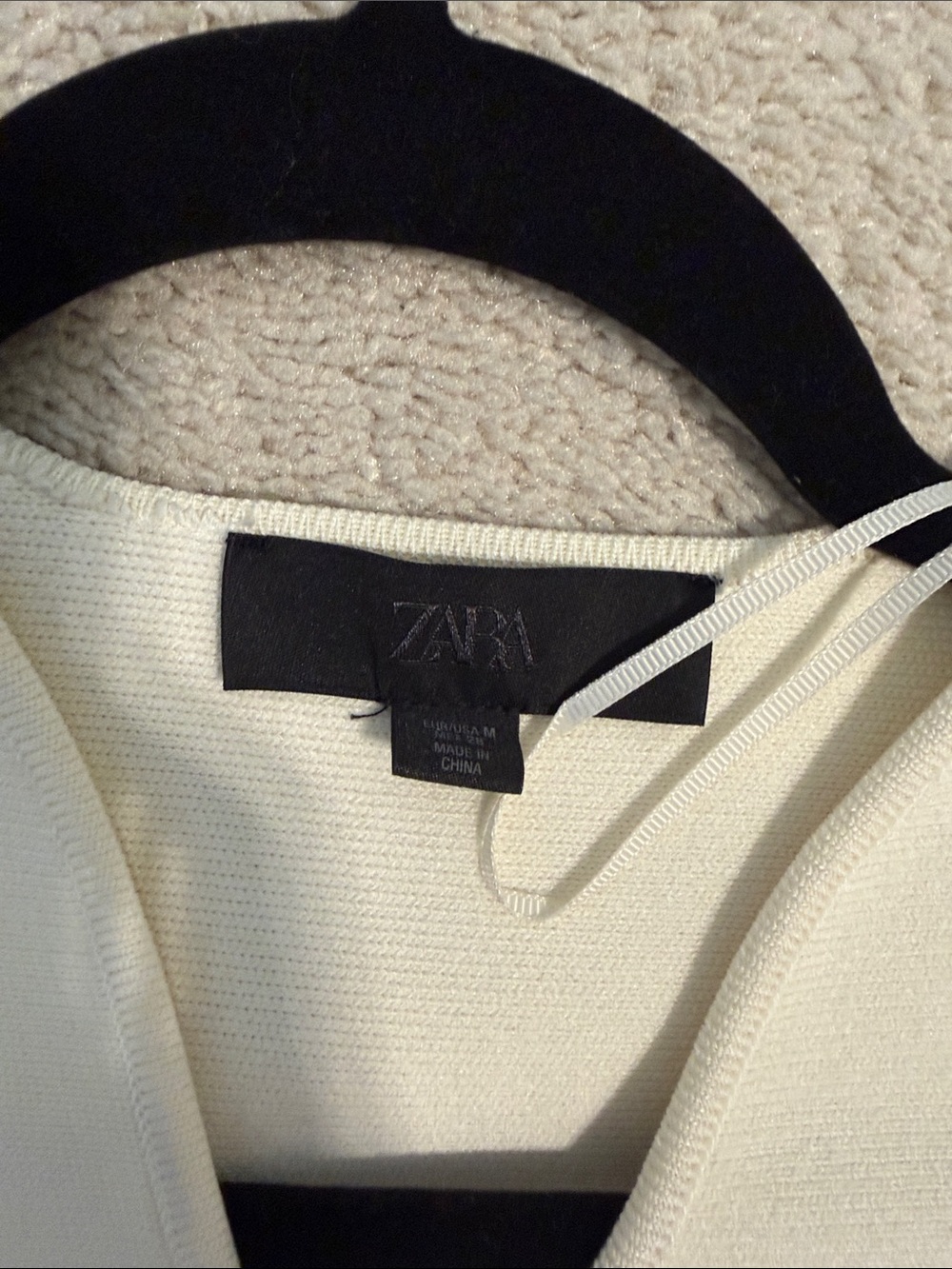 Zara Cream Tailored Blazer with Decorative Single Button - Picture 2 of 2